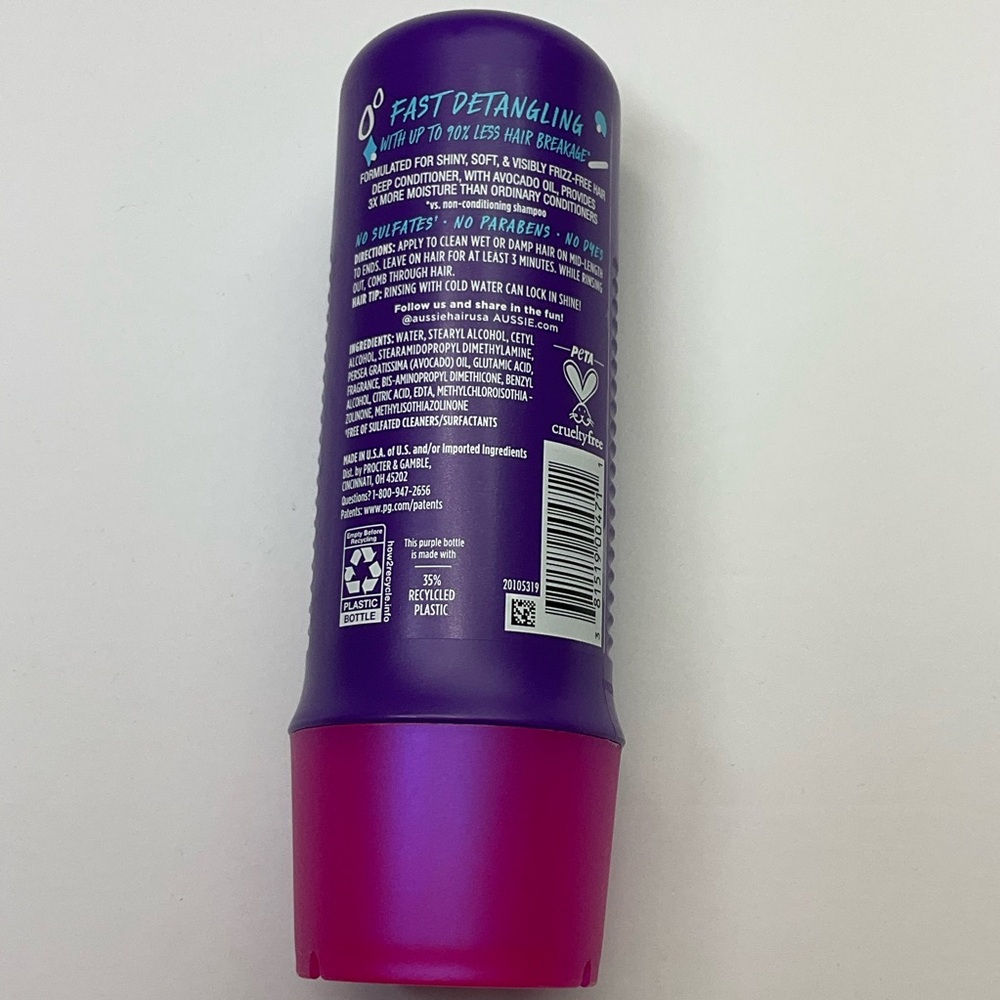 ๐ผ4/$10๐ผ NEW Aussie 3 Minute Miracle Moist Detangling Deep Conditioner - 8 FL OZ - Picture 2 of 6